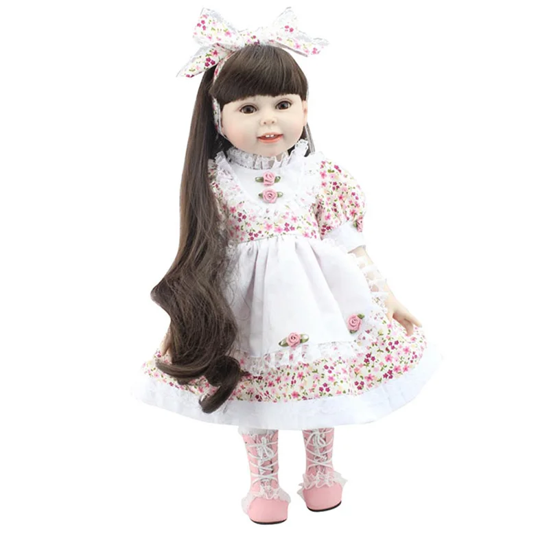 18 дюймов Кукла ручной работы всего тела винил силиконовые детские куклы игрушки Реалистичные малыш Reborn Baby Doll для детей Рождественский подарок - Цвет: HWW137