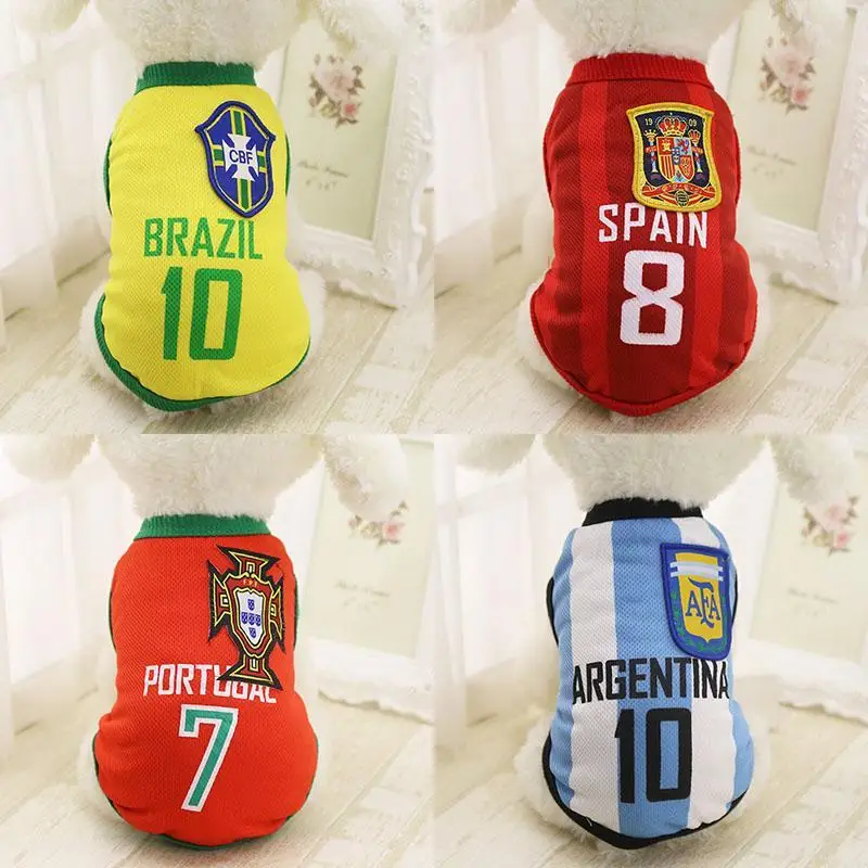Sports Dog Vest Cat Shirt Pet Clothing Summer Cotton Sweatshirt Football Jersey Clothes For Small Medium Large Dogs XS-6XL | Дом и сад
