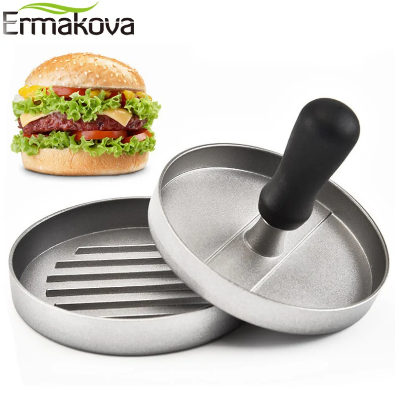 

ERMAKOVA Non Stick Burger Press Hamburger Patty Maker Beef Grill Meat Mold Patty Maker Press Mold Kitchen Grilling Accessories