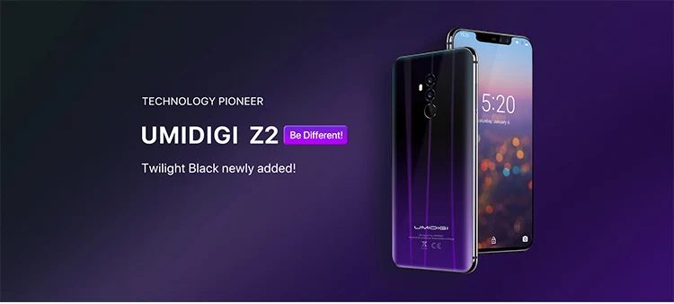 UMIDIGI UMI Z2 6GB RAM 64GB ROM Helio P23 MTK6763 2.0GHz Octa Core 6.2 Inch FHD+ Full Screen Quad Camera Android 8.1 4G LTE Smartphone
