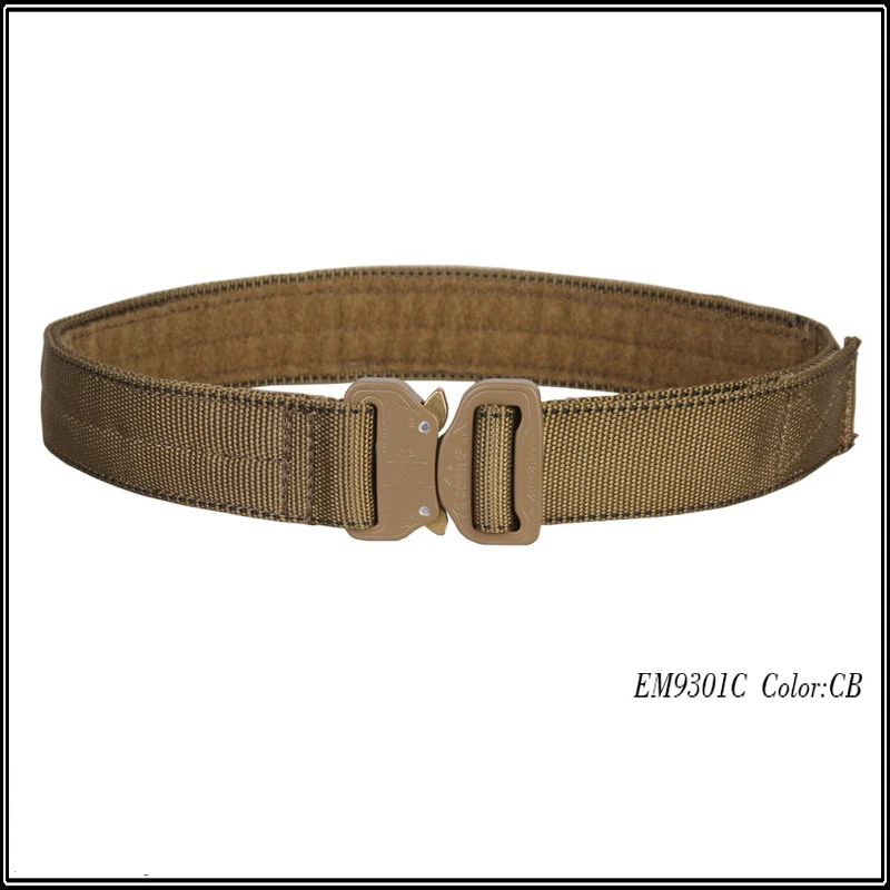 Hunting Tactical 1.5 Inch Belt Hook and Loop Shooter Belt CB Black for