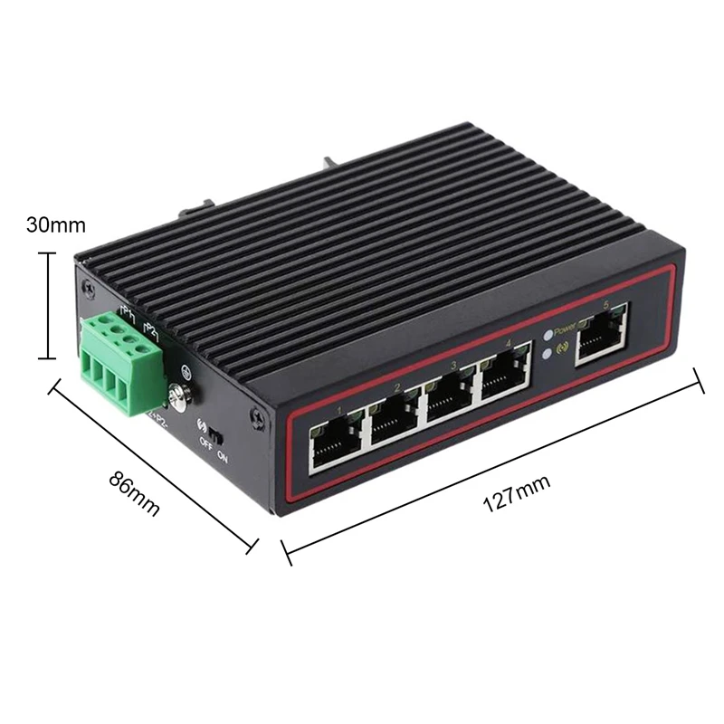 5-Порты и разъёмы RJ45 10/100M Ethernet настольный коммутатор концентраторы сети ноутбук DIN Rail Тип