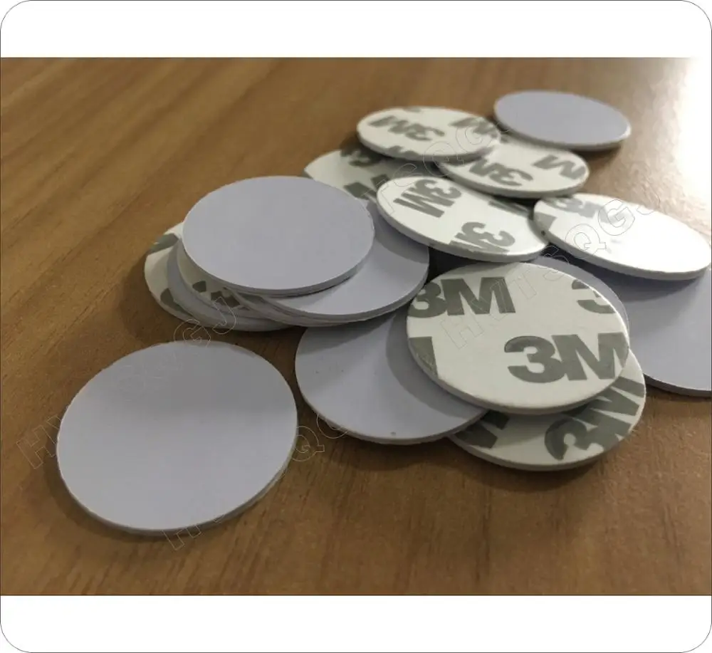 

50pcs 25mm 125 Khz RFID Cards ID 3M Sticker Coin Cards TK4100 Chip Compatible EM4100 For Access Control