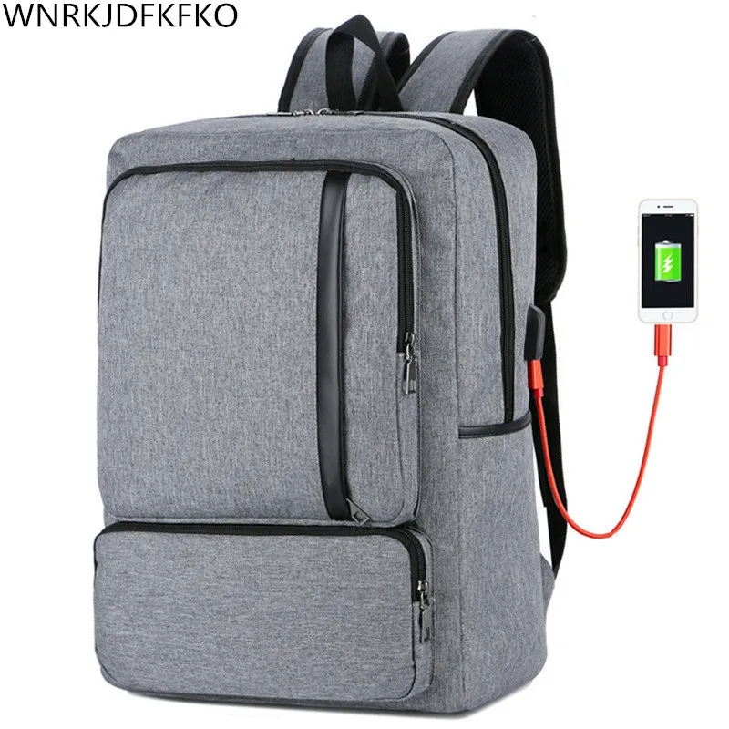 

2018 New Men's Backpack Men's Laptop Backpack USB Charging Business Multifunction Backpack