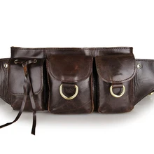 JMD Ретро Классический Натуральная кожа Для мужчин талии сумка на пояс поясная сумка 3014Q