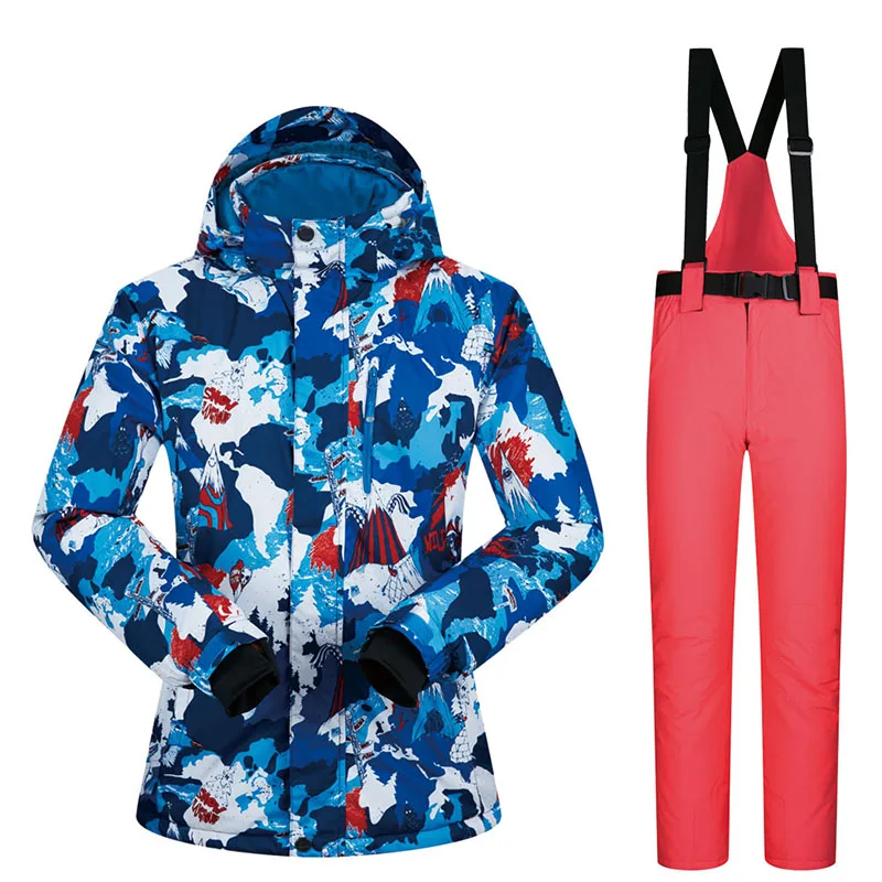 Лыжный костюм для мужчин, Зимний водонепроницаемый ветрозащитный лыжный и сноубордический костюмы, зимние уличные спортивные теплые брендовые лыжные куртки для мужчин - Цвет: XRM02 WATERMELON RED