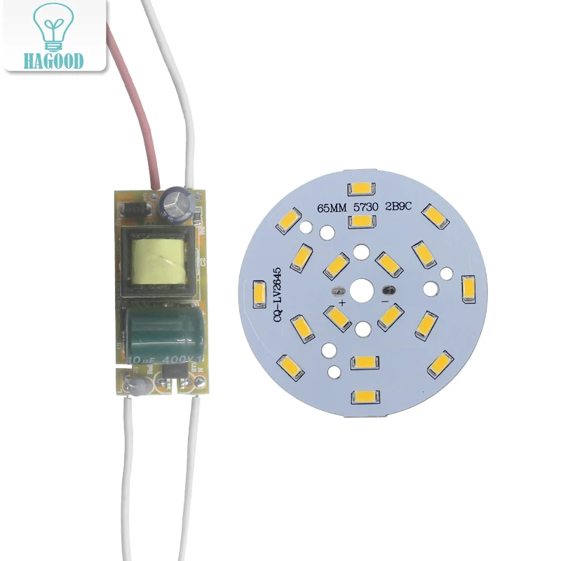 1 шт. 3 Вт-24 Вт SMD5730 светодиод Чип + 100-240 В светодиодный драйвер ПИТАНИЕ светодиодный LED потолочные лампы свет