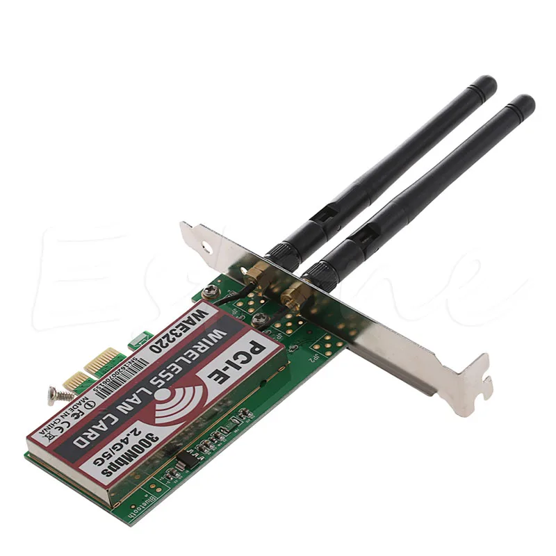 Высокое качество 300 м настольный двухдиапазонный LAN Wifi беспроводной PCI-e PCI карта Wlan адаптер 2dBi антенна Wifi сетевая карта