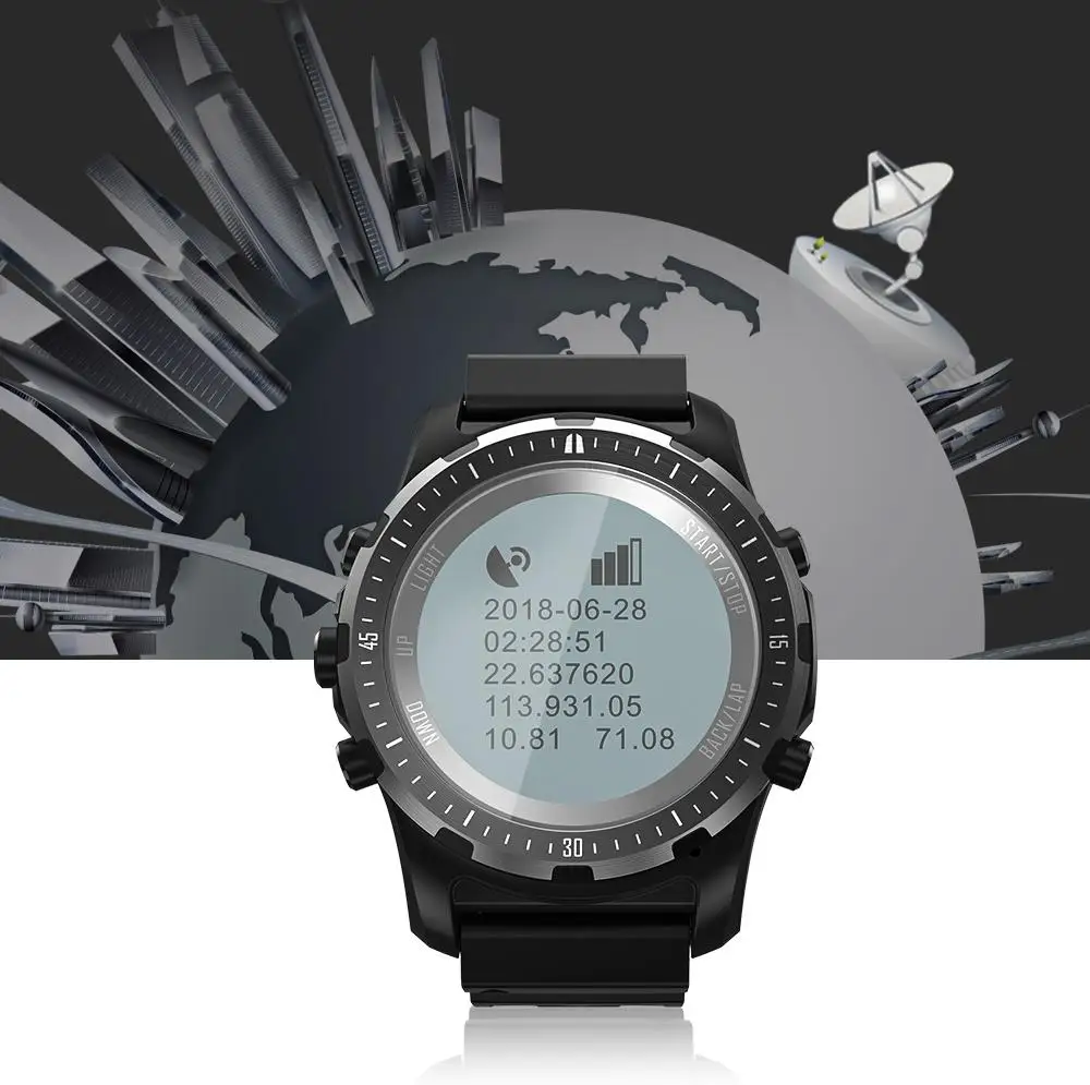 Смарт часы Makibes BR2 1 32 дюйма GPS GLONASS Beidou|Смарт-часы| |