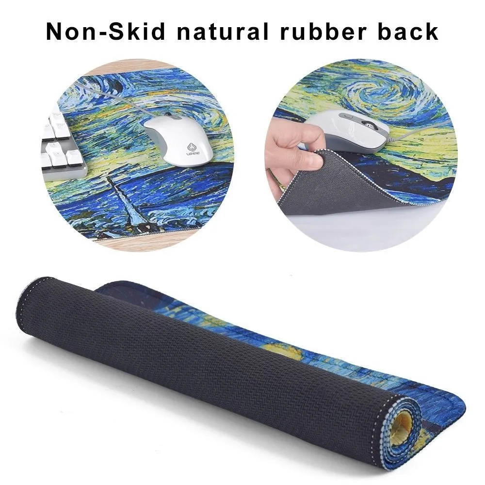 XL Keyboard Mat Desk Pad Gamer Mouse Pad Rubber 900 mm x 400 mm Locking Edge Mousepad Mouse Mat For