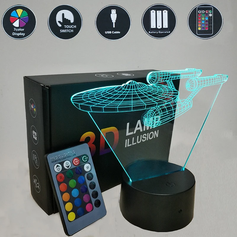 

Star Wars RGB USB Led Light 3D Led Lamp Star Trek Night Lights Colorful Touch Table Lamp Bedroom Decoration Nightlight Luminaria