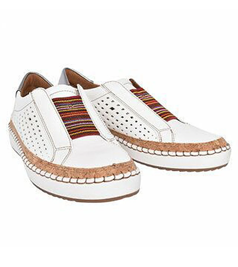 New women flats Breathable Slip On casual shoes women loafers fashion leather platform white sneakers female Plush Size VT245 (18)