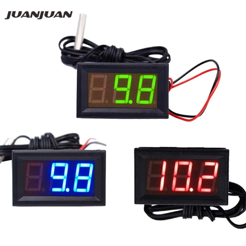 

Digital 12V Thermometer LED Temperature With Temp Probe tester -50~110C Monitoring meter Detector Infrared 40% off