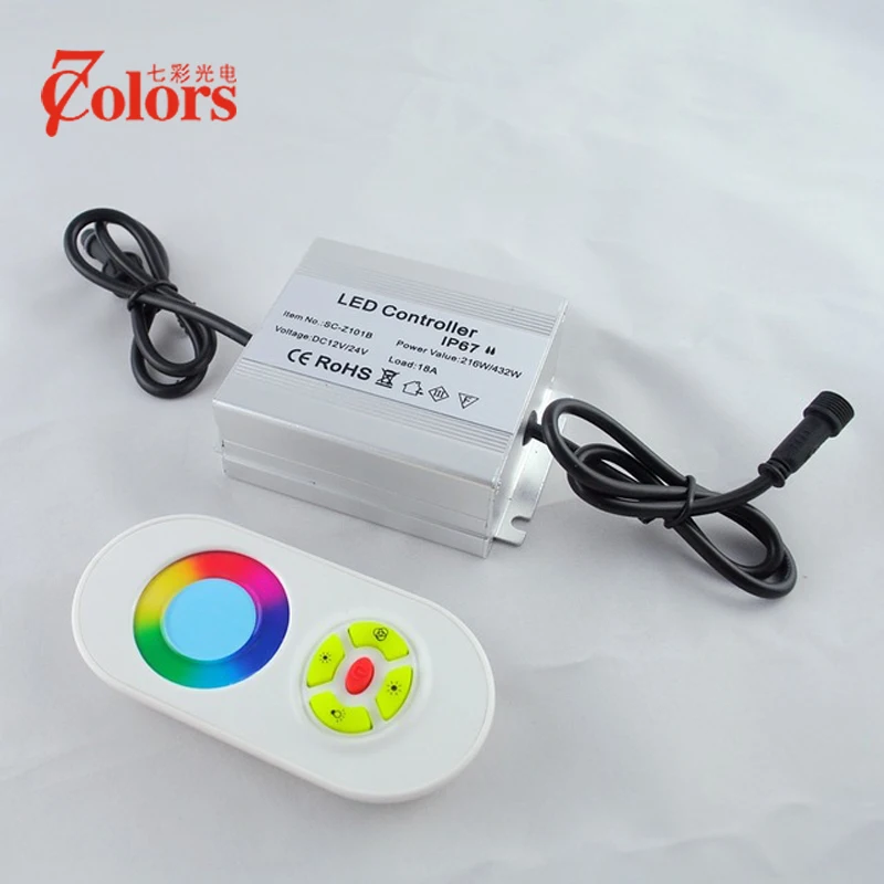 Wireless Waterpoof IP67 216W Input DC12V LED RGB Controller Outdoor used for Deck Inground Underground Step