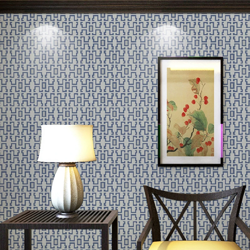 

Retro Embossed Papel de parede Non-woven Fabric Wallpaper SWP16-012-4-4 Flocking Wallpaper Mural Paper Rolls Home Decoration