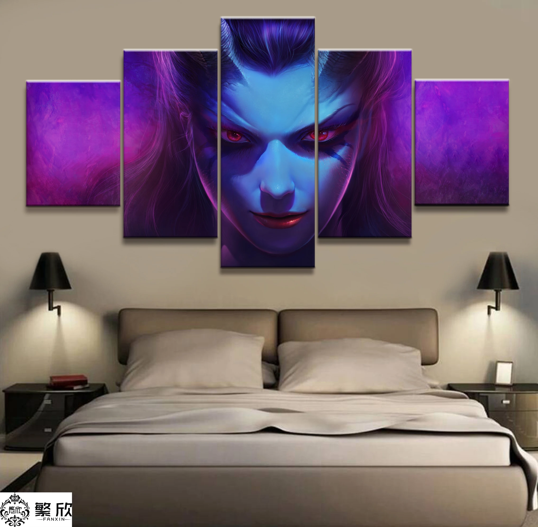  Wall Art Game Poster 5 Pieces DOTA 2 Poster Printed Canvas Painting Pictures Modern Painting On Can
