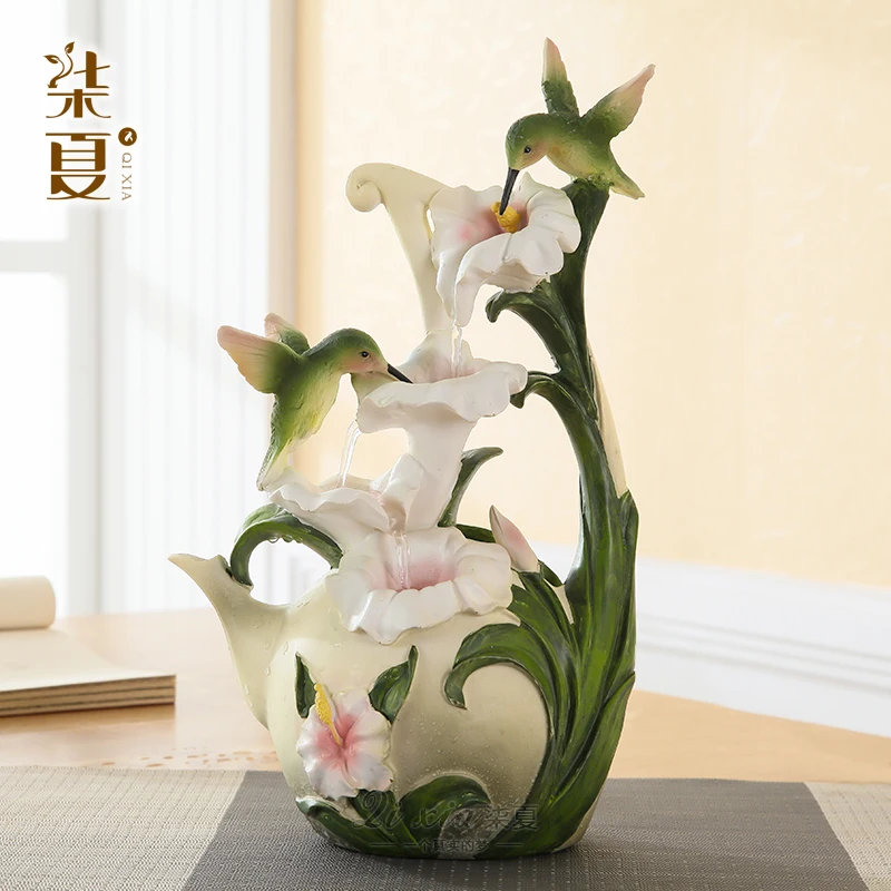

The water table is seven summer Home Furnishing crafts water living room feng shui lucky small ornaments creative minimalist Dec
