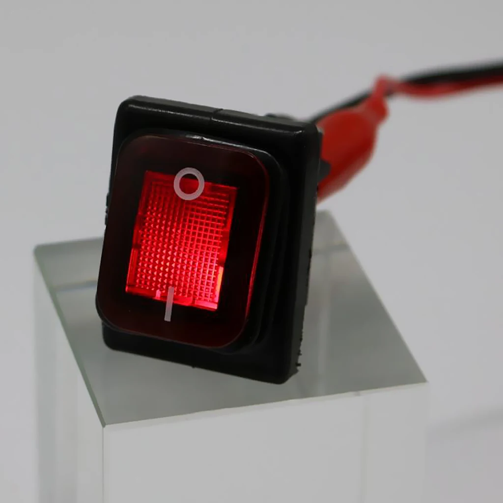 4 Pin On-Off Car Boat Lighted Rocker Toggle Switch Waterproof Protected Against Dust Low Pressure Water