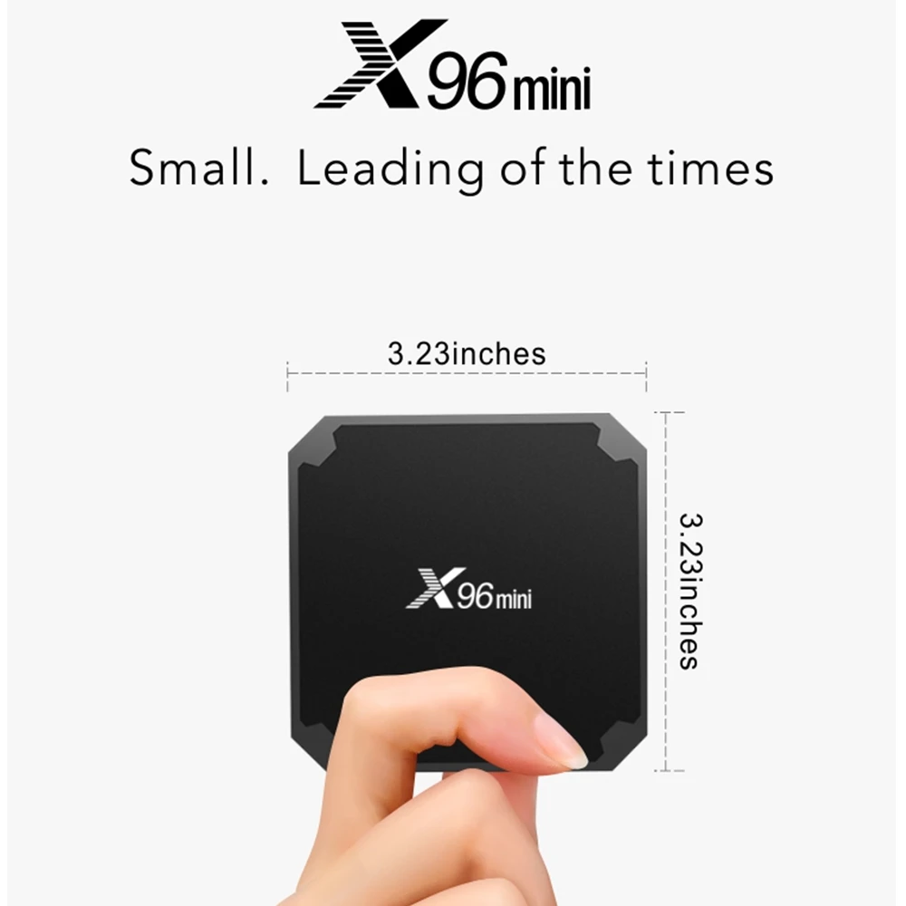 X96 Мини Android 7 1 Amlogic S905W 4 ядра Wi Fi К Smart ТВ IP коробки 2 ГГц 100 м BOX LAN телеприставки Media