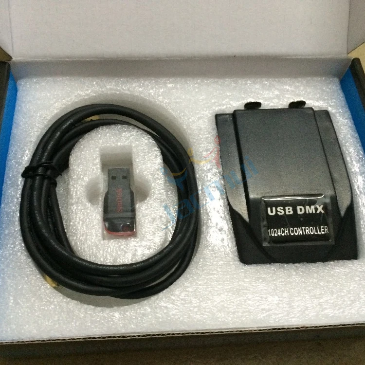 2 шт./лот Usb Dmx контроллер 5Pin Light Jockey программное обеспечение Dj 1024 Chs интерфейс
