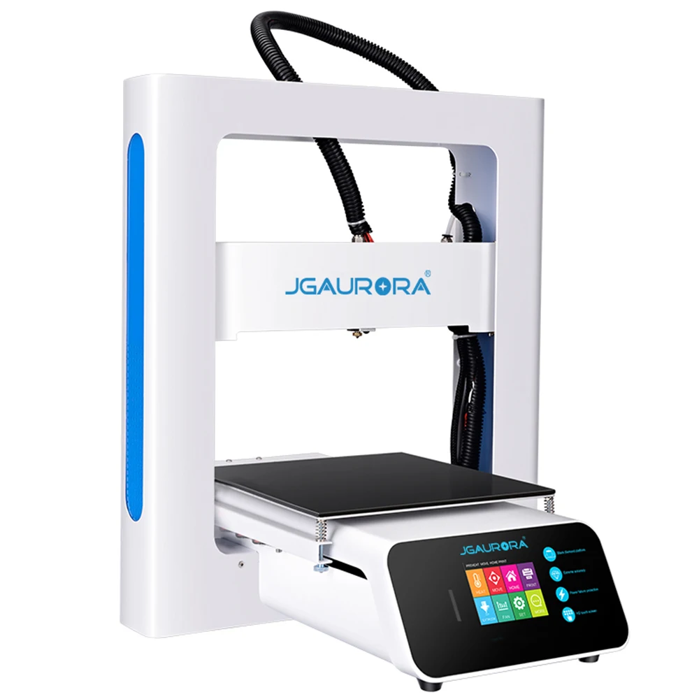 

JGAURORA A3S 3D Printer Single nozzle touch screen Light industrial body design Suitable for schools, families