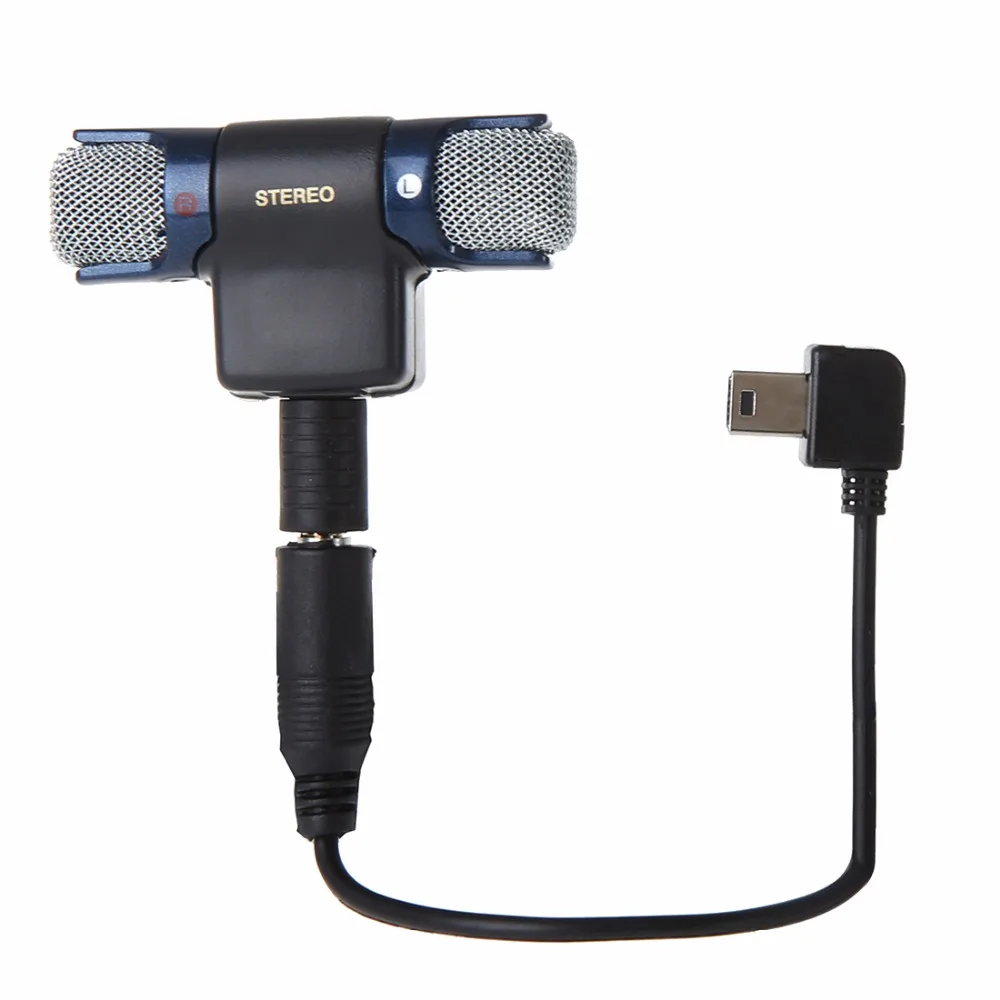 Внешний мини стереомикрофон с микрофоном 17 см 3 5 мм к Mini USB 10 Pin адаптер кабель для