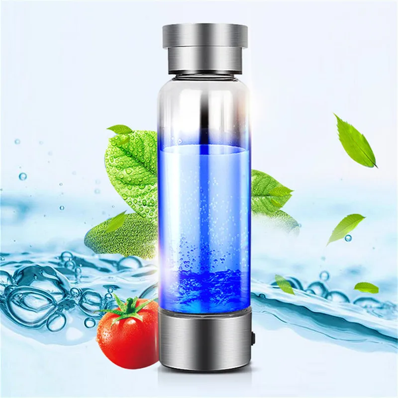 Portable Hydrogen Generator Ionizer For Pure H2 Rich Hydrogen Water Bottle hydrogen 350ML Drink Hydrogen Water USB