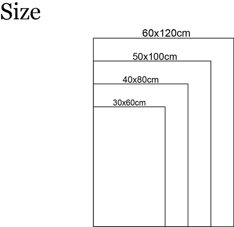 共同规格30x60cm起 Size图 长方形