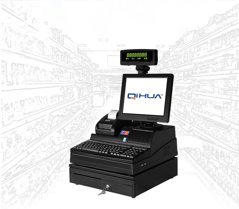 

Supermarket Cash Register For fruit weighing/clothing store/convenience store/hotel restaurant