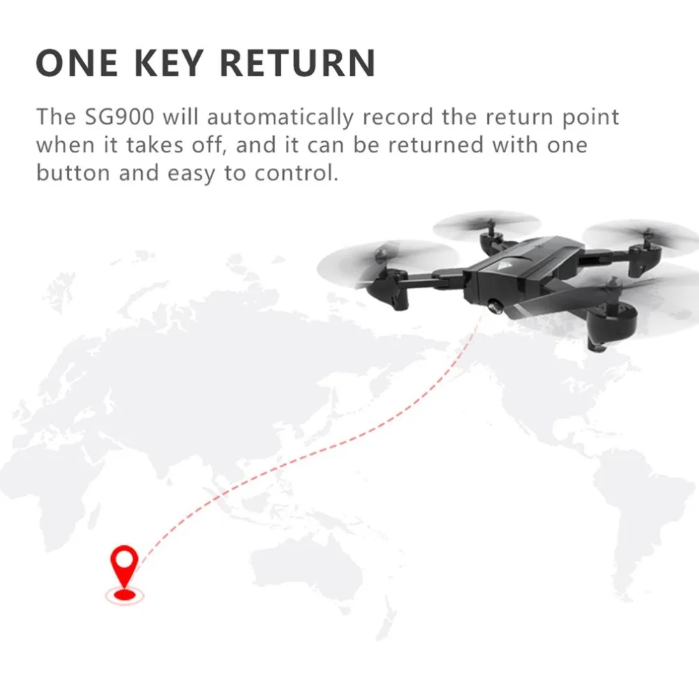 SG900 складной Квадрокоптер 720P Дрон Квадрокоптер wifi FPV дроны gps оптическое позиционирование потока RC Дрон вертолет с камерой hi