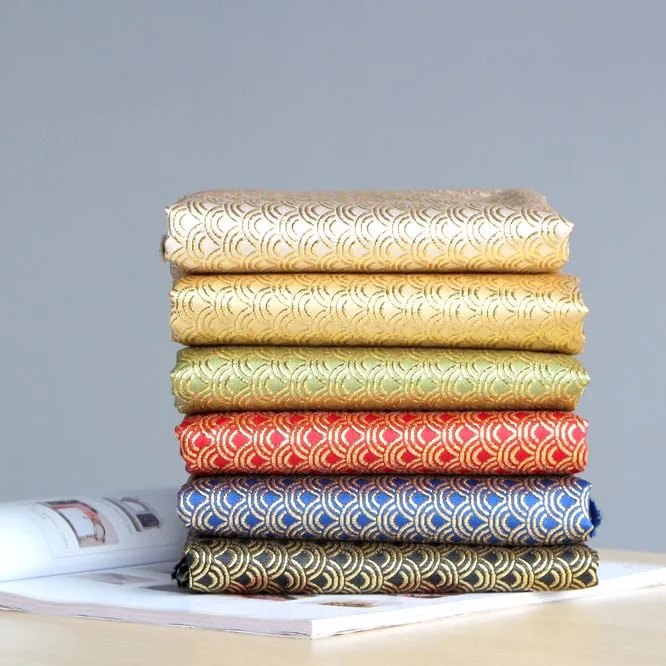 

Free shipping Scales emulation silk tapestry satin , DIY craft , width 75 cm sold half a meter fabrics