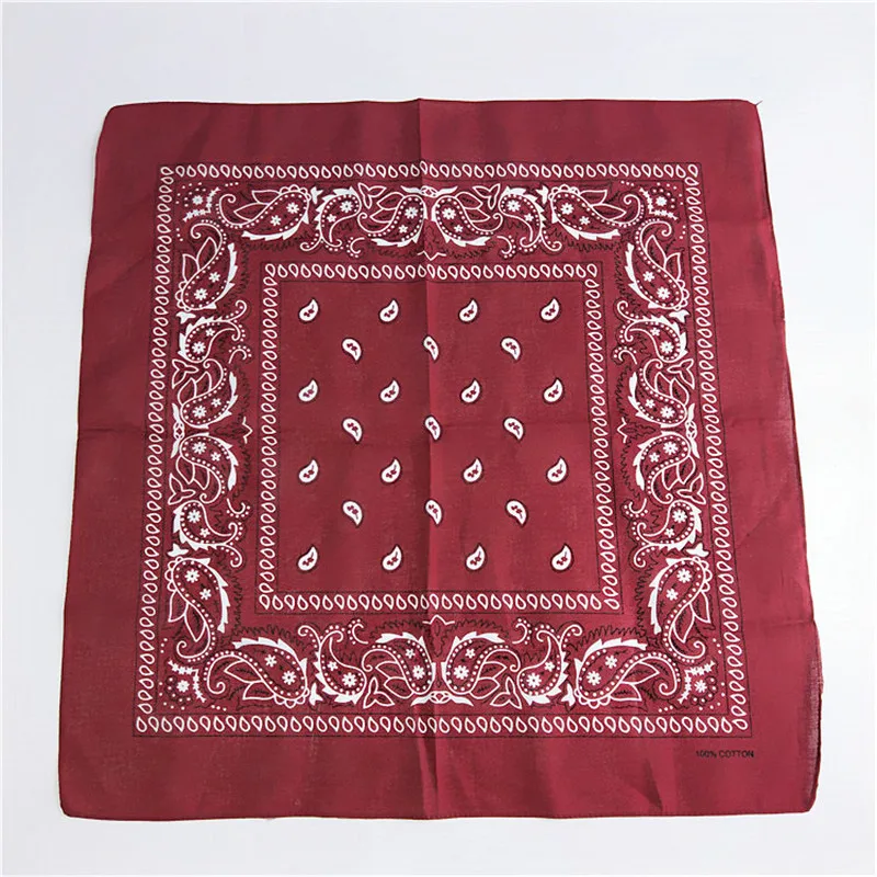 Unisex Cotton Blend Hip Hop Bandana Headwear Hair Band Scarf Neck Wrist Wrap Band Magic Head Square Scarf
