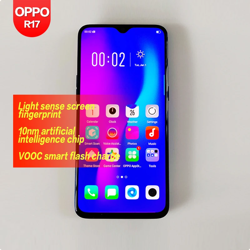 

OPPO R17 Global ROM Original Android Qualcomm SDM670 6.4inch 1Front & 2 back Cameras 2340*1080 16MP+5MP Octa Core 1080P 3500mAh