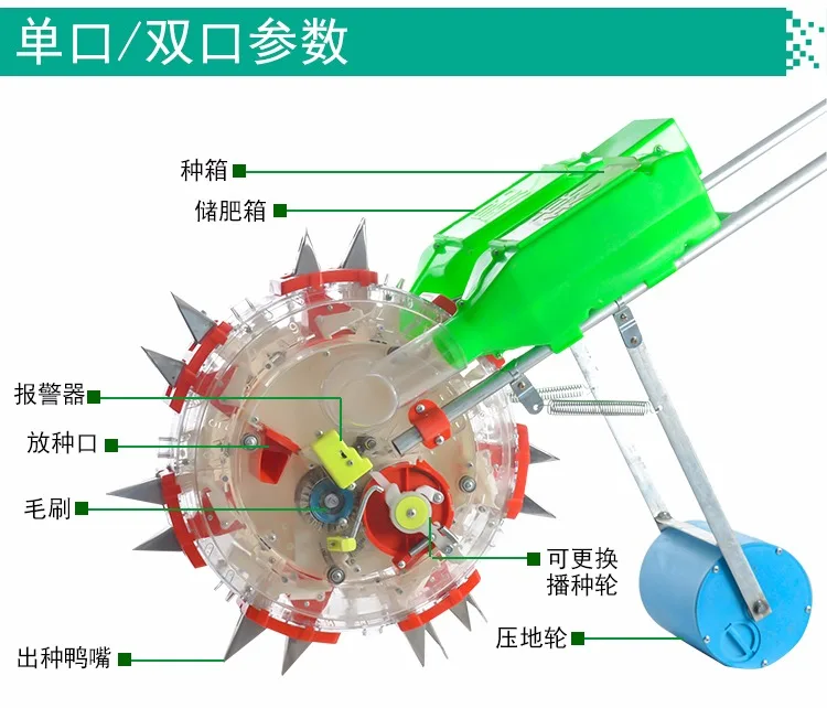 Строгальный кукурузный соевое зерно для овощей по требованию точный сеялка ручной нажимной Тип