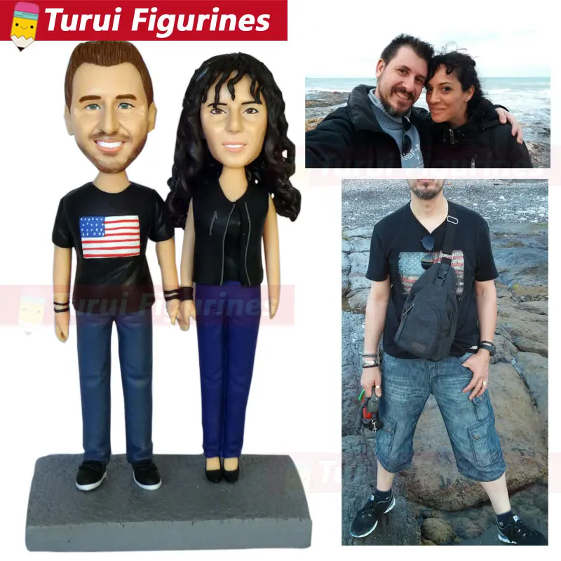 custom miniatures online character design couple figurines personalized costume clay dolls customized tabletop miniatures and st