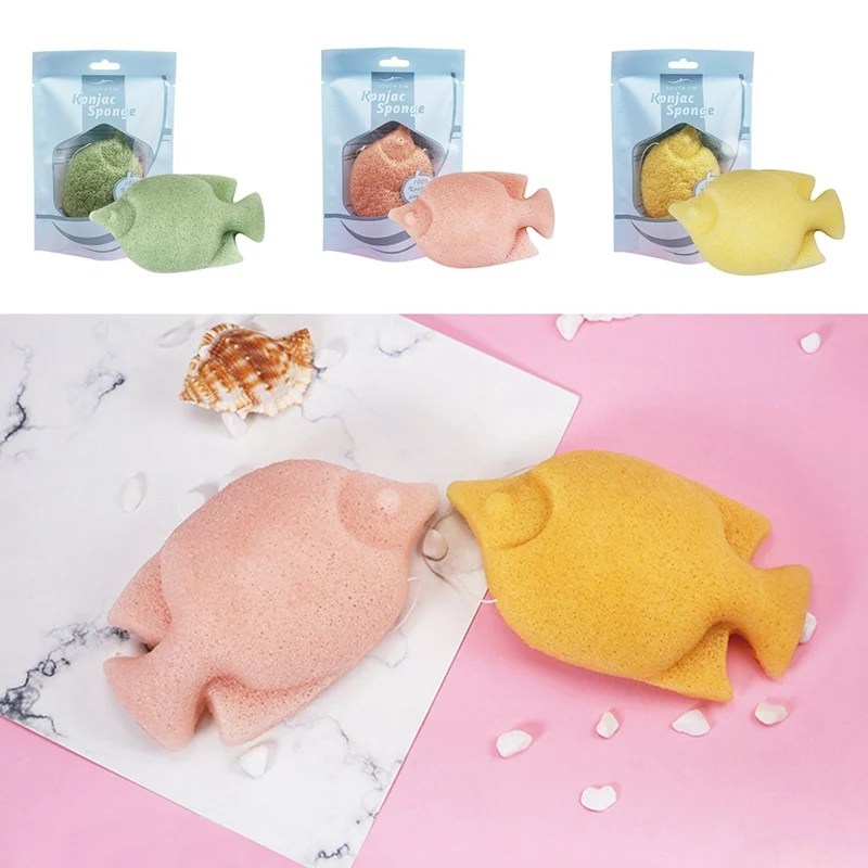 Новинка 7 цветов Натуральная губка для мытья губка для лица очищающая моющая пудра для лица, макияж инструменты