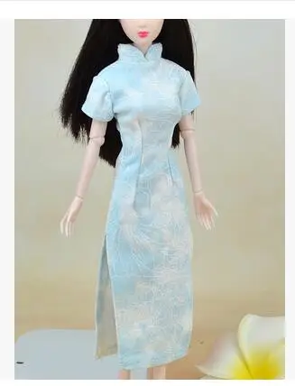 

Autonomous design handmade Gifts For Girls Doll Sexy Cheongsam Dress Pretty Clothes For BB 1:6 Doll BBI00189