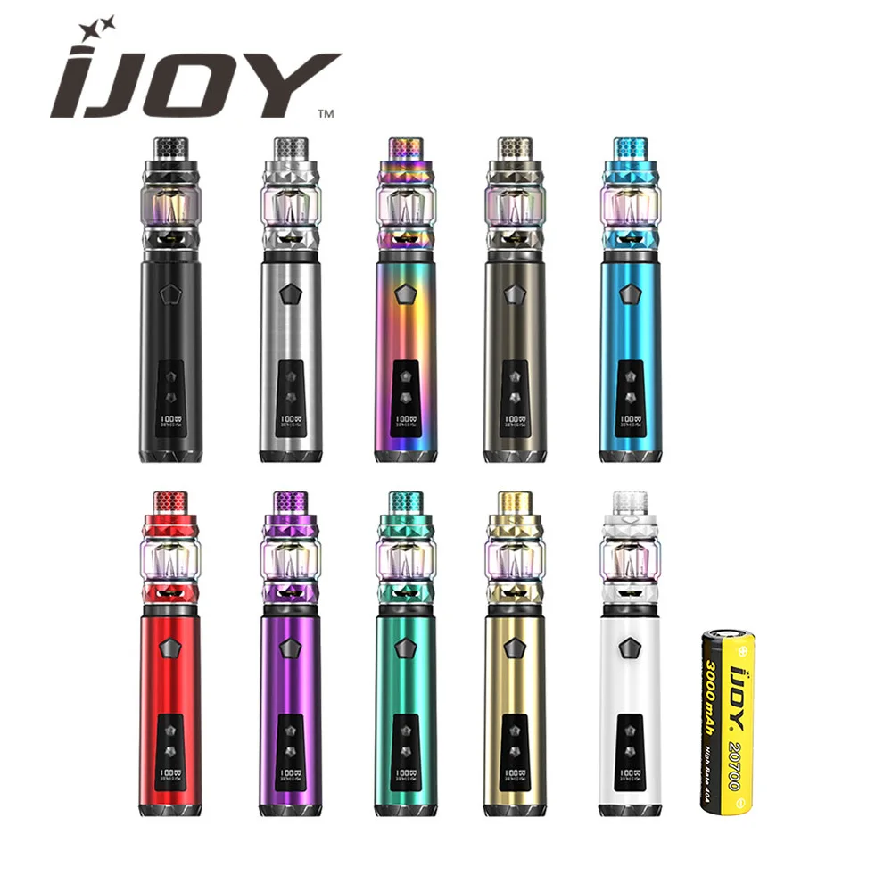 

Original IJOY Saber 100 20700 VW Kit with 3000mAh Battery & 5.5ml Diamond Subohm Tank & Fast Screw-cap Filling E-cig Vape Kit