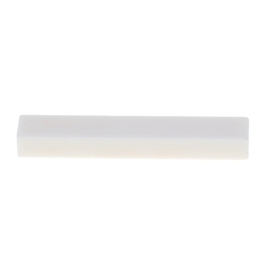 Replacement Acoustic Guitar Bone Nut White Bone Nut Material Uncut Unslotted DIY For LP Tele Acoustic Guitar 52x6mm