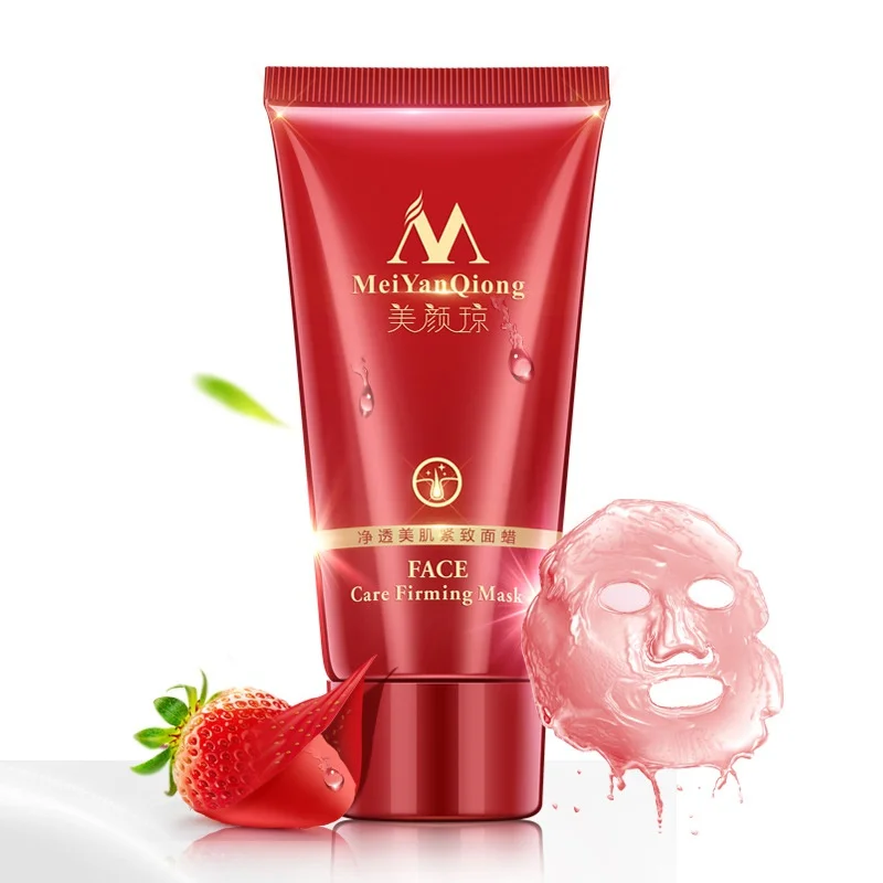 

Profes Women beauty Skin Care Purifying Peel Off Black Mud Facial Deep Cleansing Remove Blackhead Strawberry Nose Acne Remover
