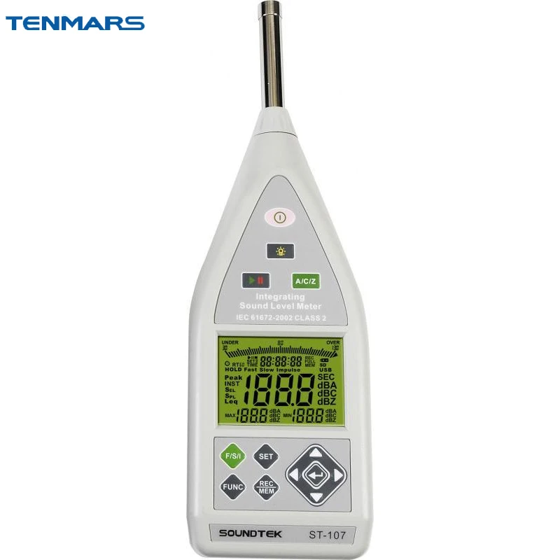 Измеритель уровня звука TENMARS ST 107 шумомер класса 2|noise meter|noise level meter |