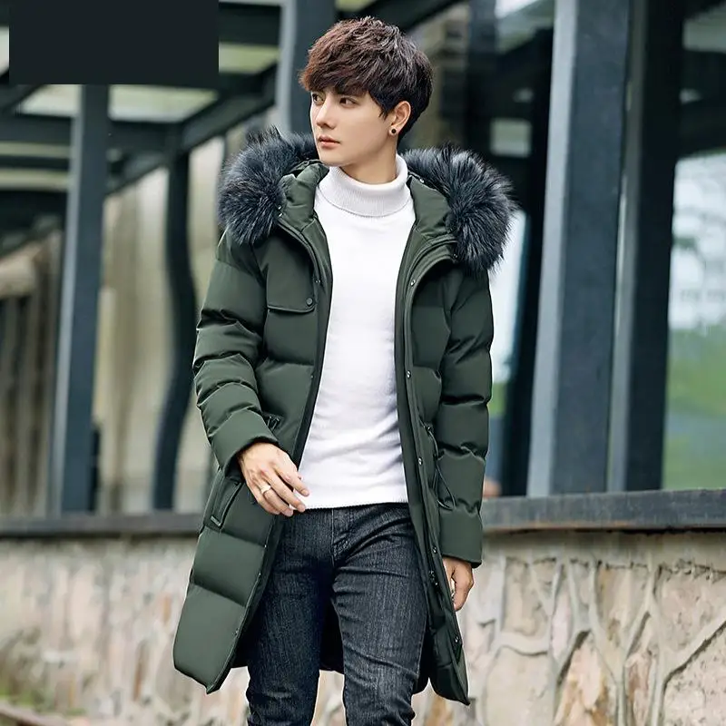 Camperas Hombre Invierno Макси зимняя куртка Для мужчин длинные Мужчин's Повседневное