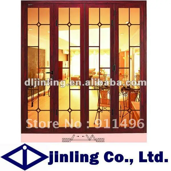 Folding Wooden Door Soundproof Folding Interior Door