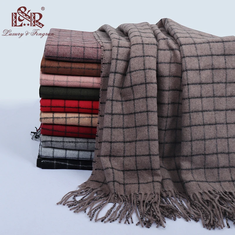 Grey Wool Scarf Men Winter Echarpe Luxury Brand Cashmere Scarf Male Keep  Warm Solid Pashmina Shawl and Warps Bufandas Hombre - AliExpress