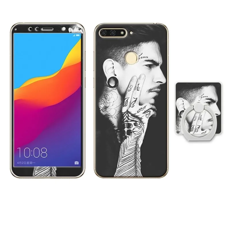 Huawei Y6 2018 honor 7A pro enjoy 8e case cover glass screen protector (14)