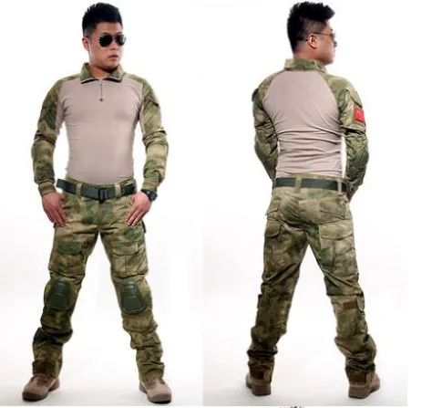 Camouflage Gear military uniform us army combat shirt cargo multicam Airsoft paintball militar tactical clothing with