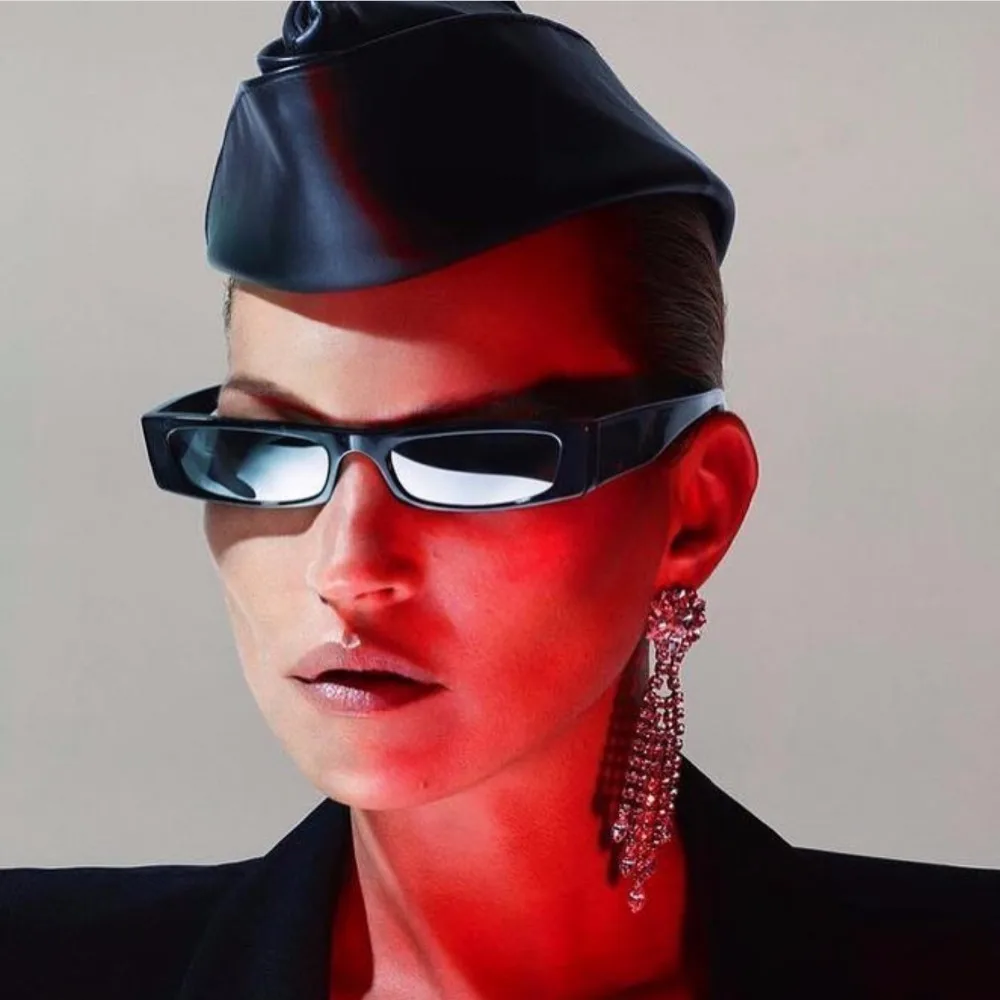 small rectangular sunglasses women's
