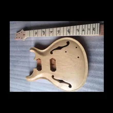 Высший сорт, незаконченная электрогитара, тело с горлышком, Отличная ручная работа, гриф гитары без клея