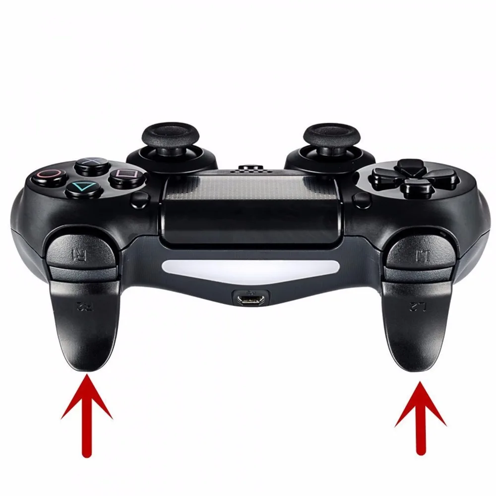 BLUELOONG для sony Dualshock 4 PS4 управление Лер простой триггер расширители для PS 4 управление двойной Расширенный триггер кнопка 2 пары