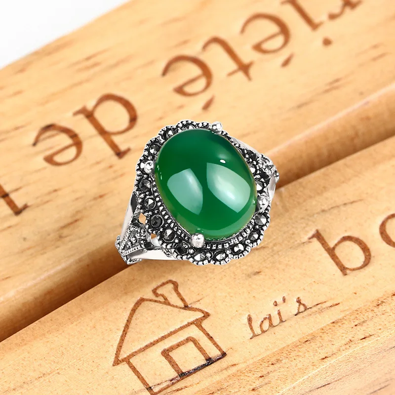 925 Серебряный марказит кольцо натуральный желтый зеленый камень чистый S925 стерлингового серебра кольца для женщин ювелирные изделия